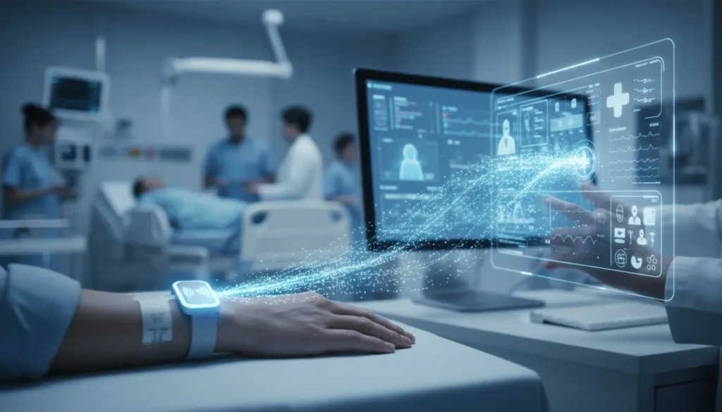 Workflow Diagram of Linkwin Emergency Patient Identification System: From Wristband-Based Identity Confirmation to Real-Time Medical Data Synchronization and Access